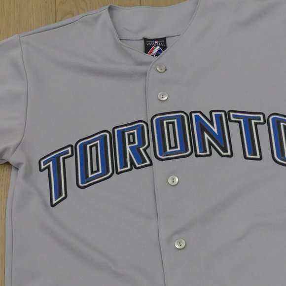 Toronto Blue Jays Majestic Genuine Merchandise Grey Small Jersey - Picture 2 of 7